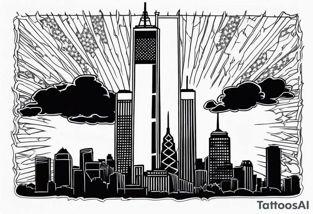 9/11 September 11, 2001 sleeve tattoo idea