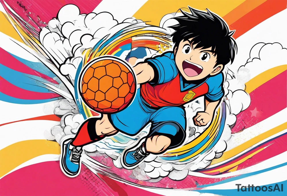 Captain Tsubasa and ball tattoo idea