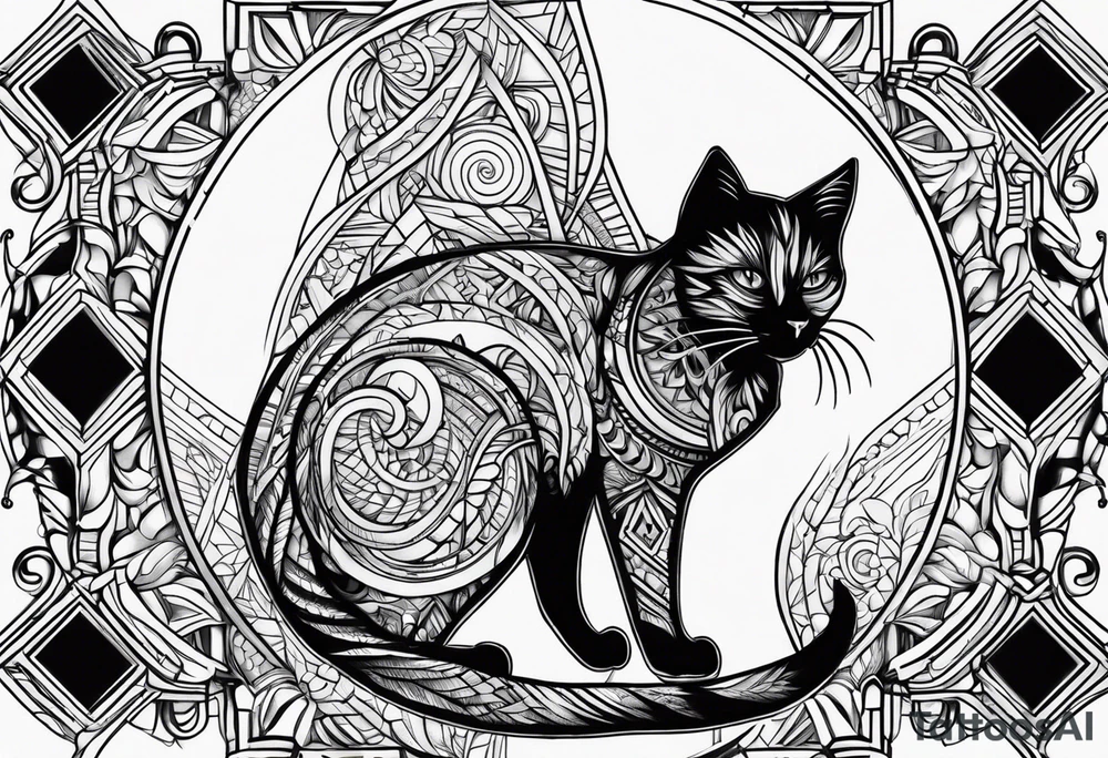 Black Cat tattoo idea
