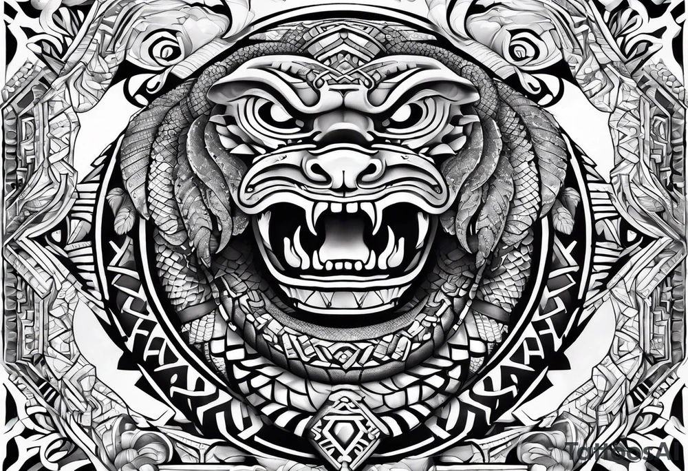 aztec snake 

sleeve tattoo idea