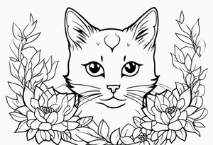Cutie kitty tattoo idea