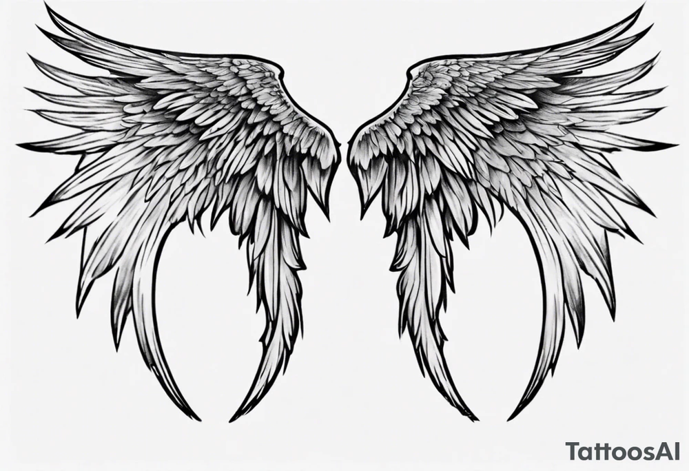 half wing for back tatto tattoo idea