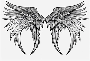 half wing for back tatto tattoo idea