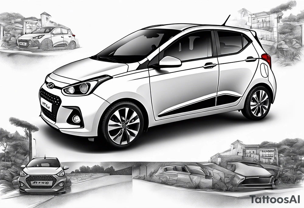 hyundai i10 facelift tattoo idea