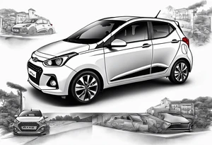 hyundai i10 facelift tattoo idea