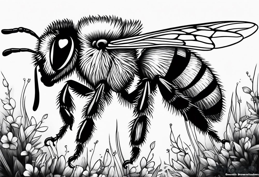 bumble bee tattoo idea