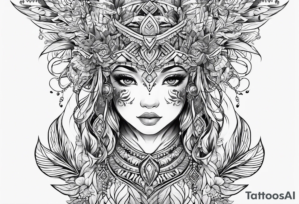 Represents strength of a child tattoo idea