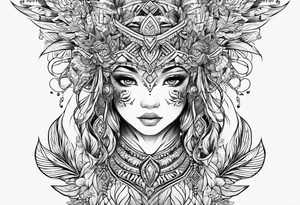 Represents strength of a child tattoo idea