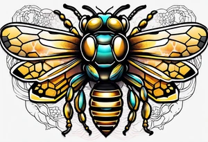 honey bee hive tattoo idea