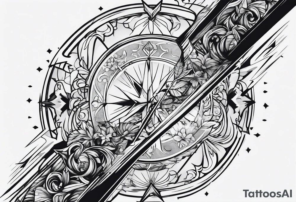 arrow only tattoo idea