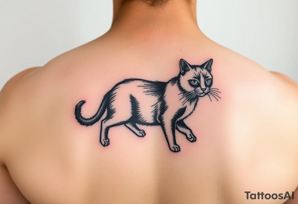 Black Cat tattoo idea