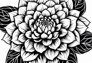Dahlia tattoo idea