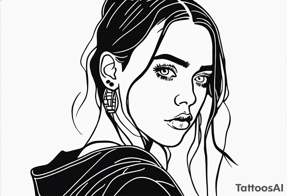 Billie eilish inspired tattoo idea