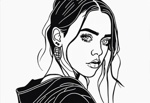 Billie eilish inspired tattoo idea