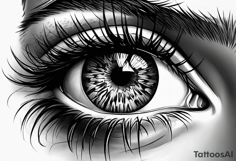 Realistic Eye tattoo idea