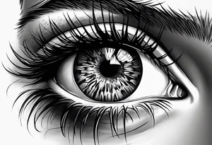 Realistic Eye tattoo idea