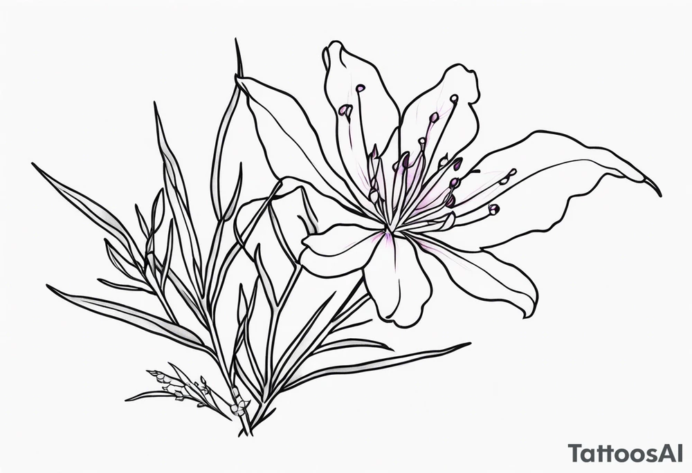 ocean fireweed tattoo idea