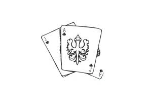 Poland symbol and poker cards Add casino money to it. tattoo idea