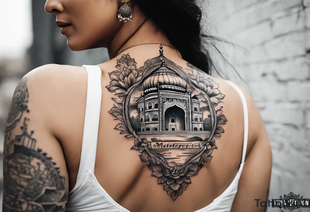 punjab map tattoo design with sword tattoo idea