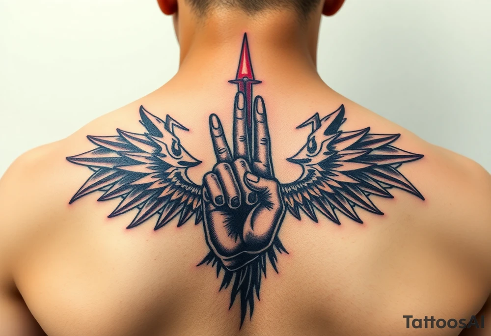 Black power tattoo idea