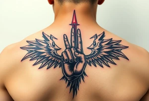 Black power tattoo idea