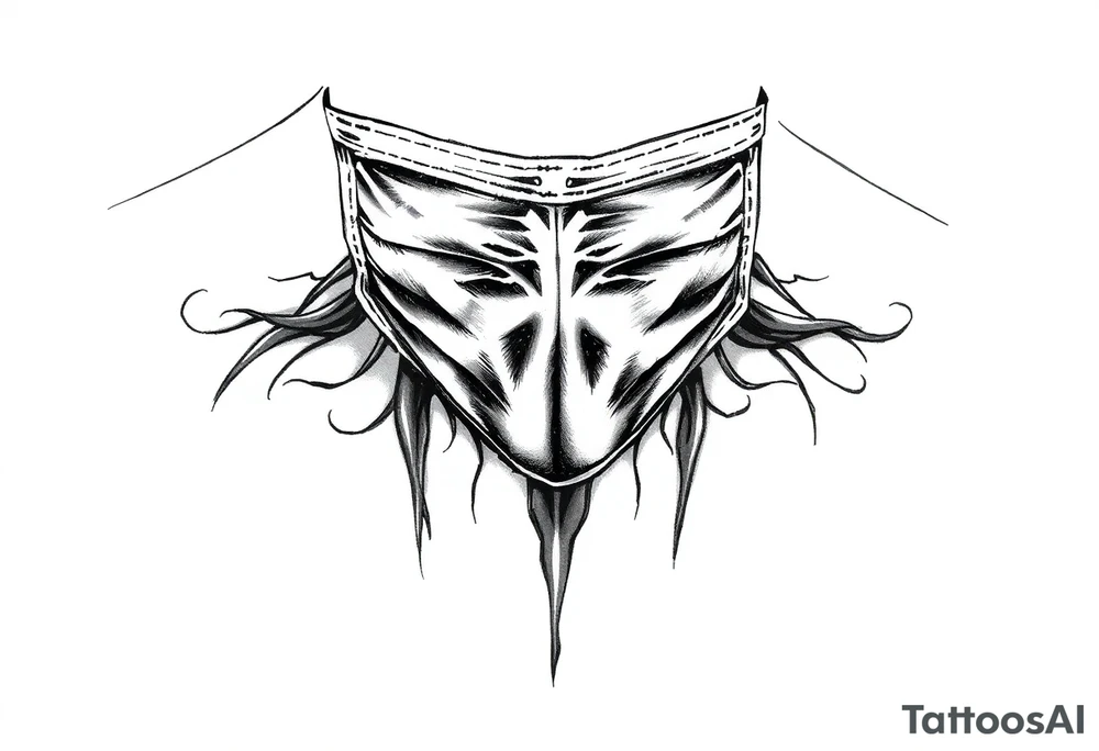 Mask your pain tattoo idea