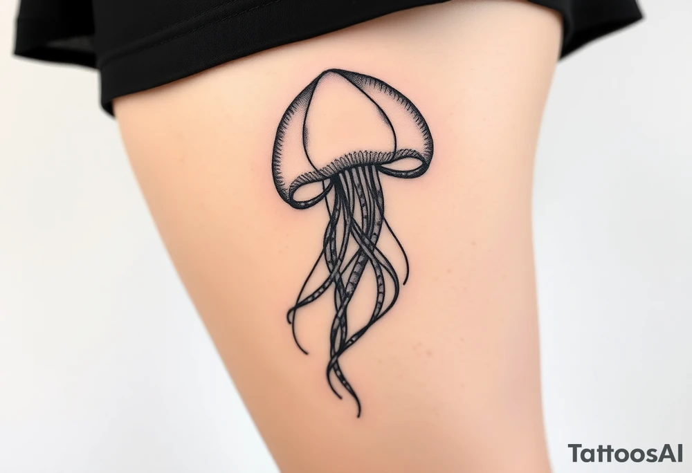 A big jellyfish tattoo tattoo idea