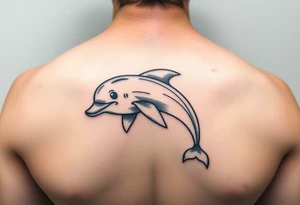 Cartoon dolphin with a hard on tattoo idea