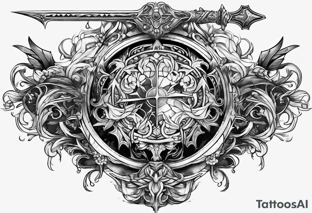 Lineage 2 weapon tattoo idea