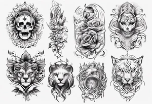 Female forearm tattoo family tattoo idea