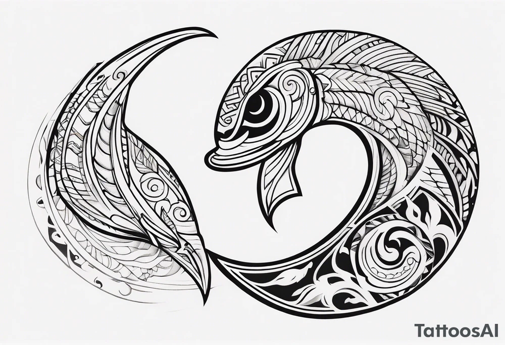 Polynesian fish hook tattoo tattoo idea