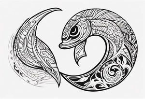 Polynesian fish hook tattoo tattoo idea