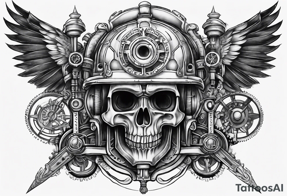 Adeptus mechanicus symbol tattoo idea