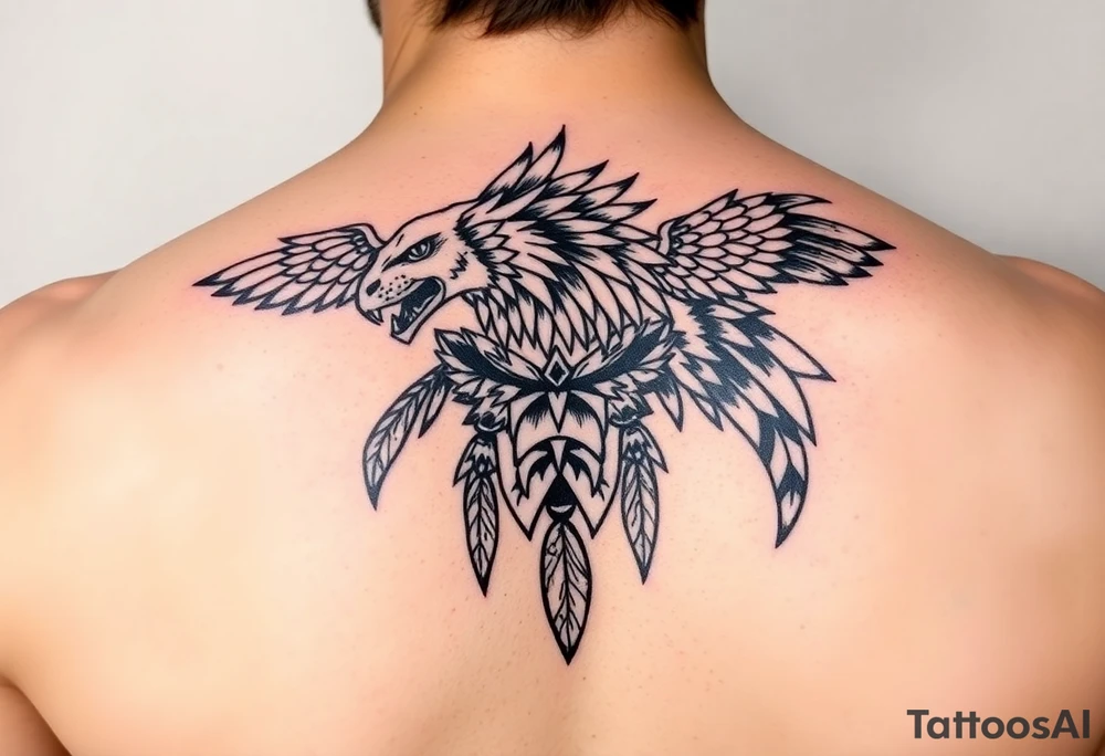 Native American totem animals tattoo idea