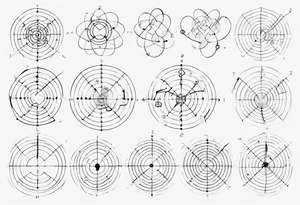 The mathematical friendship graph from graph theory that is cute, shape it like a 6,1 prime knot tattoo idea