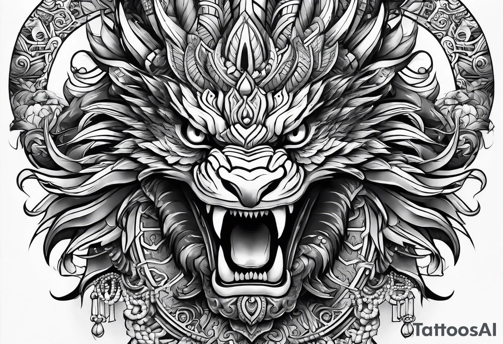 quetzalcoatl sleeve tattoo idea