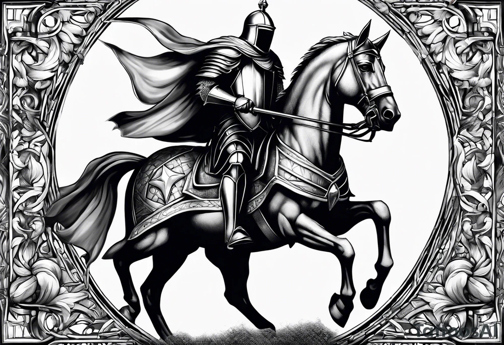 knight, crusader tattoo idea