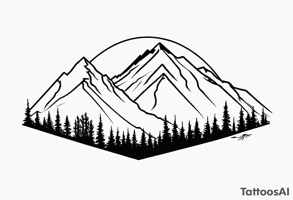 Breckenridge mountain tattoo idea