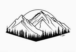 Breckenridge mountain tattoo idea