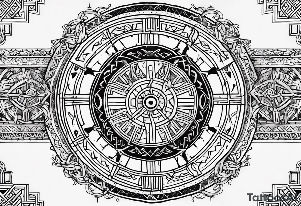 Viking Vegvisir tattoo idea