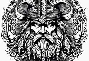 Viking mythology tattoo idea
