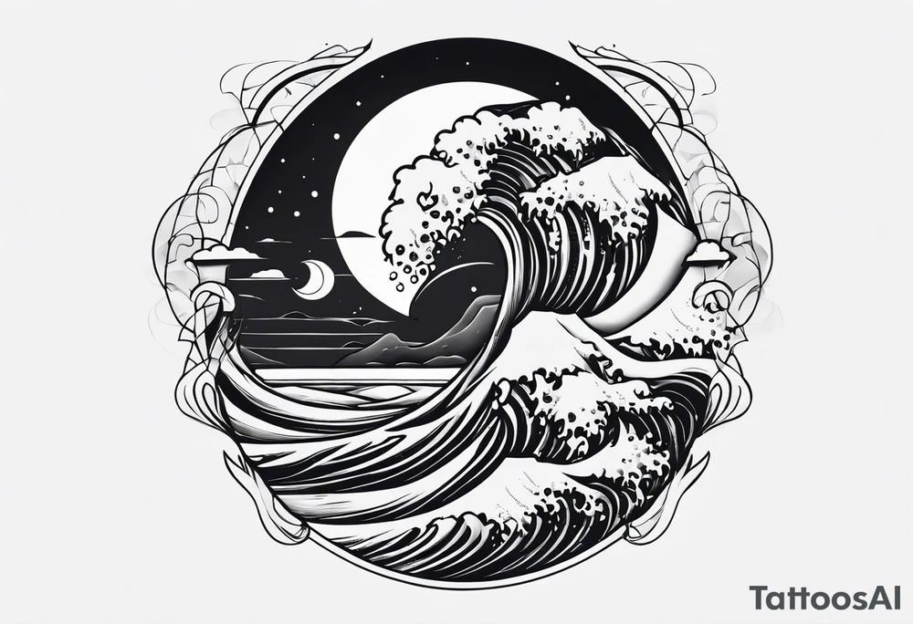 Stoicism up and birth and then surf the bottom tattoo idea