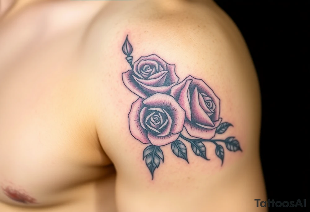 Quotes , paintbrush, roses tattoo idea