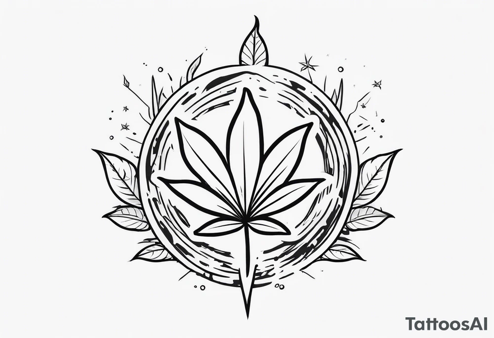 420 weed tattoo idea