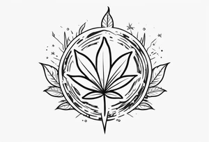 420 weed tattoo idea