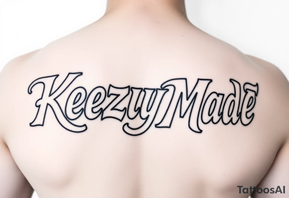 (KeezY MadE) bubble letters tattoo idea