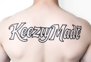 (KeezY MadE) bubble letters tattoo idea