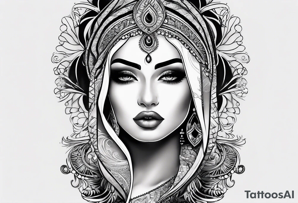 وشم غراب خلف الرقبة tattoo idea
