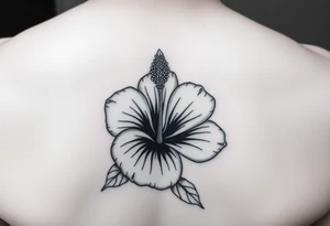 Lester with a Hibiscus flower tattoo idea