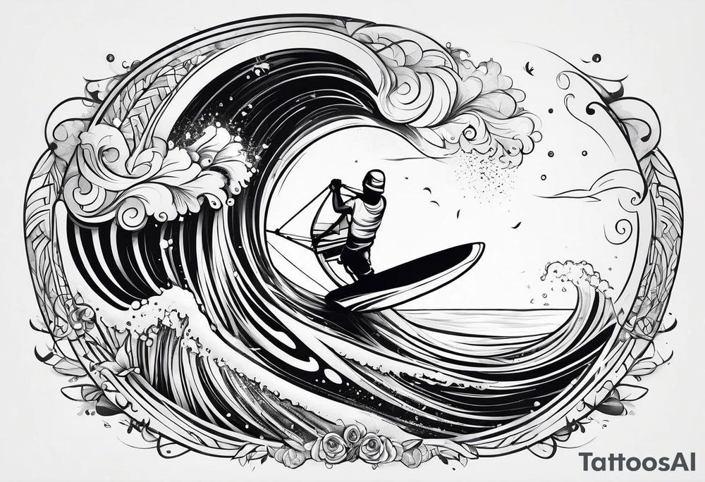 Windsurfer tattoo idea